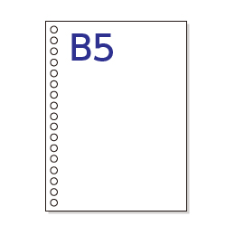 エコペーパー　B5 白紙　左26穴